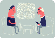 Kit de supervivencia para la salud mental, Capítulo 3: Psicoterapia: El enfoque humano del dolor emocional Dos personas hablando dentro del contexto de una psicoterapia